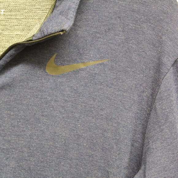 Nike Activewear Top Men's XL Blue Heather Dri-FIT Polyester - Picture 3 of 9